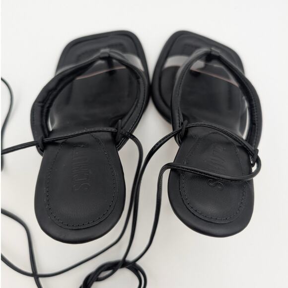 Schutz Meghan Stiletto High Heel Sandals Open Toe Women's Black Size US7B EU38 - Picture 5 of 12